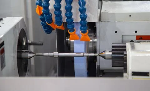 CNC cylindrical grinding machine Stock Photos
