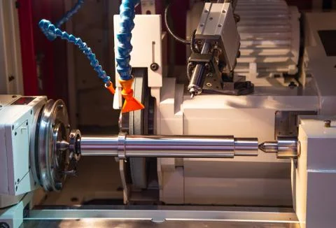 CNC cylindrical grinding machine Stock Photos