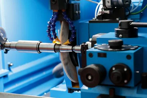 CNC cylindrical grinding machine Stock Photos
