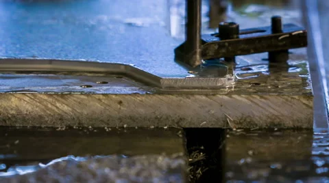 CNC drilling Aluminium Close Up Stock Footage 54067539
