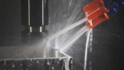 CNC drilling and milling machine Stock Footage 76877233