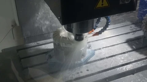 CNC drilling and milling machine Stock Footage 81002855