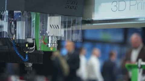 CNC Drilling Machine in Action – Precision Machining Technology Stock Footage 292866735