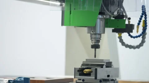 CNC Drilling Machine in Action – Precision Machining Technology Stock Footage 292866744