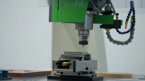 CNC Drilling Machine in Action – Precision Machining Technology Video stock 292866745
