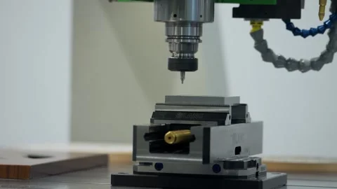 CNC Drilling Machine in Action – Precision Machining Technology Stock Footage 292866758