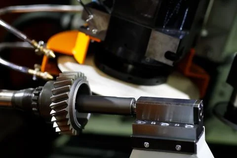 CNC gear form grinding machine Stock Photos