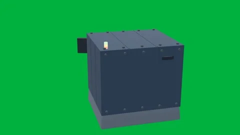 Cnc industrial 3d loop green screen 스톡 동영상 342914405