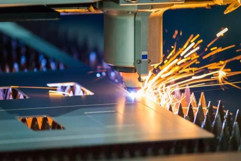 CNC Laser Cutter Stock Photos