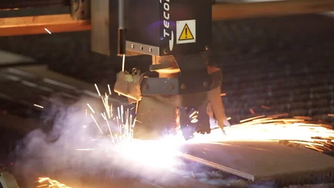 CNC LASER CUTTING METAL Stock Footage 306691992