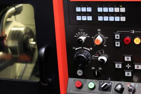 Cnc lathe machine Stock Photos