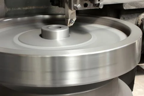CNC lathe processing Stock Photos