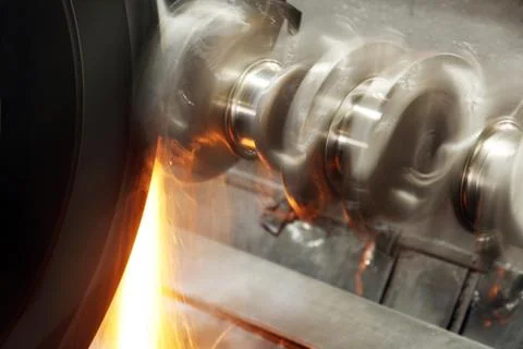 CNC lathe processing Stock Photos