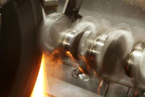 CNC lathe processing Stock Photos