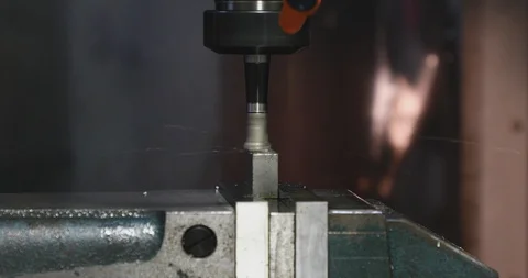 CNC Lathe working closeup 库存影片 92708114