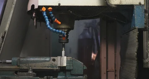 CNC Lathe working 库存影片 92709054