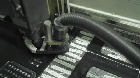 CNC Machine 03 Stock Footage 24973987
