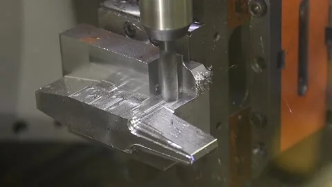 Cnc machine center for metal processing industry. Metalworking Video stock 131397109