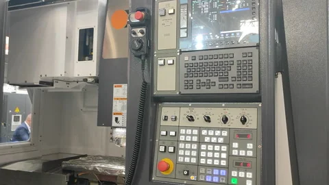 CNC machine control panel Machine control panel CNC computer numerical control Stock Footage 324989336