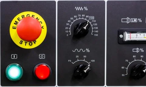 CNC machine control panel Stock Photos