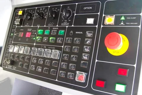 CNC Machine control panel Stock Photos
