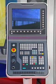 Cnc Machine Control 스톡 사진