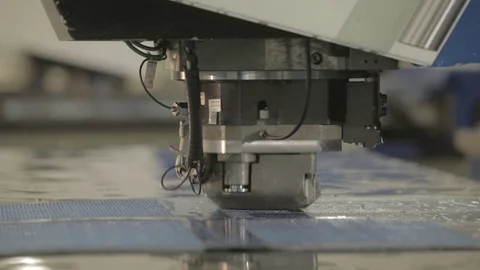 Cnc Machine Metal Cutter Stock Footage 69857198