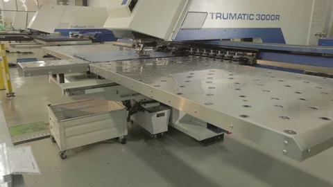 Cnc Machine Metal Cutter Stock Footage 69857236