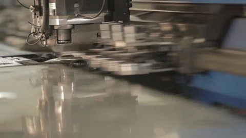 Cnc Machine Metal Cutter Stock Footage 69857339