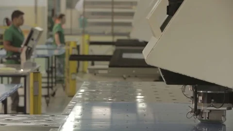Cnc Machine Metal Cutter Stock Footage 69857586