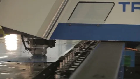 Cnc Machine Metal Cutter Stock Footage 69857625