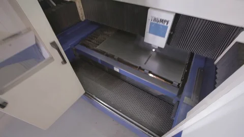Cnc Machine Metal Cutter Stock Footage 69857830