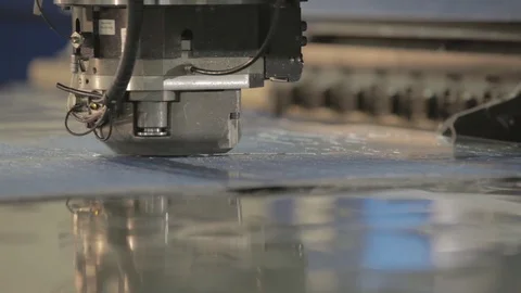 Cnc Machine Metal Cutter Stock Footage 69857839