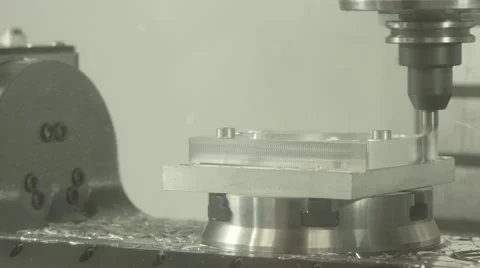 CNC Machine Mills Part 스톡 동영상 62927384