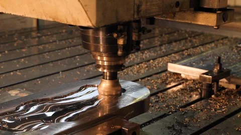 Cnc machine operating Video stock 98048086