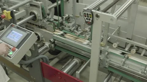 CNC MACHINE, PACKAGING INDUSTRY Vídeo Stock 166678697