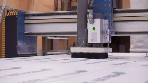 CNC machine in process 库存影片 128396696