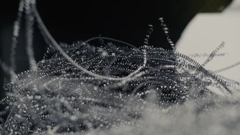 CNC Machine scrap Stock Footage 103335667