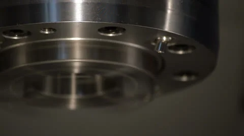 Cnc machine spinning Stock Footage 24823464