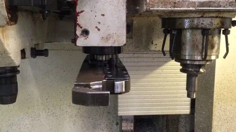 Cnc machine tese runing Stock Footage 46892402