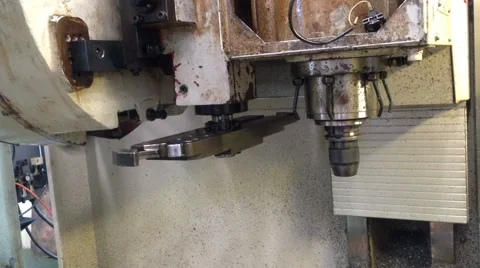 Cnc machine tese runing Stock Footage 46902417