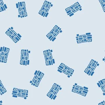 Cnc machine tool work glyph seamless pattern Illustrazione stock