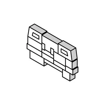 Cnc machine tool work isometric icon vector illustration Stock Illustration