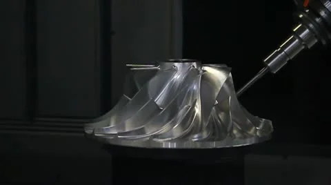 Cnc machine tools in the work Stock Footage 10587246