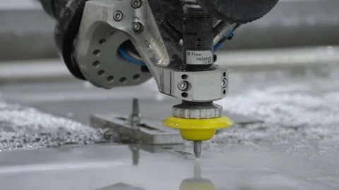 CNC machine for waterjet Stock Footage 75971192