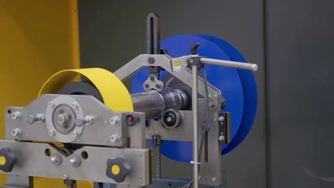 Cnc machine at work. cutting tool processing steel metal detail on turning cnc Video stock 223665057