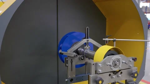 Cnc machine at work. cutting tool processing steel metal detail on turning cnc Stock Footage 233603826