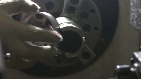 CNC machine work Stock Footage 70908855