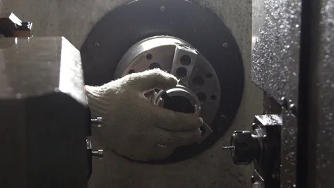 CNC machine work Stock Footage 70910157