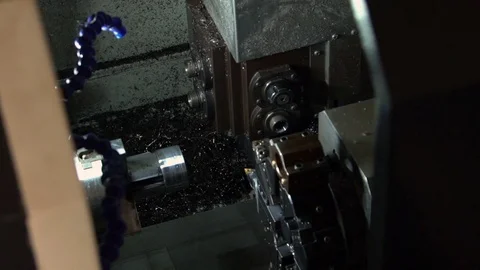 CNC machine work Stock Footage 70911511